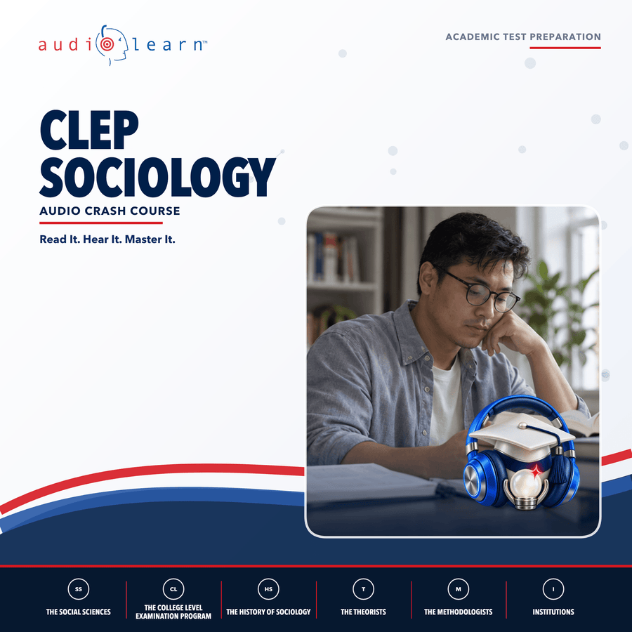 CLEP Sociology audio course cover
