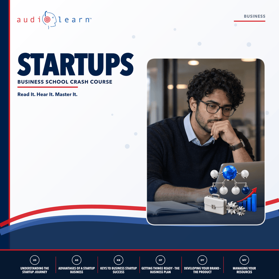Startups audio course cover