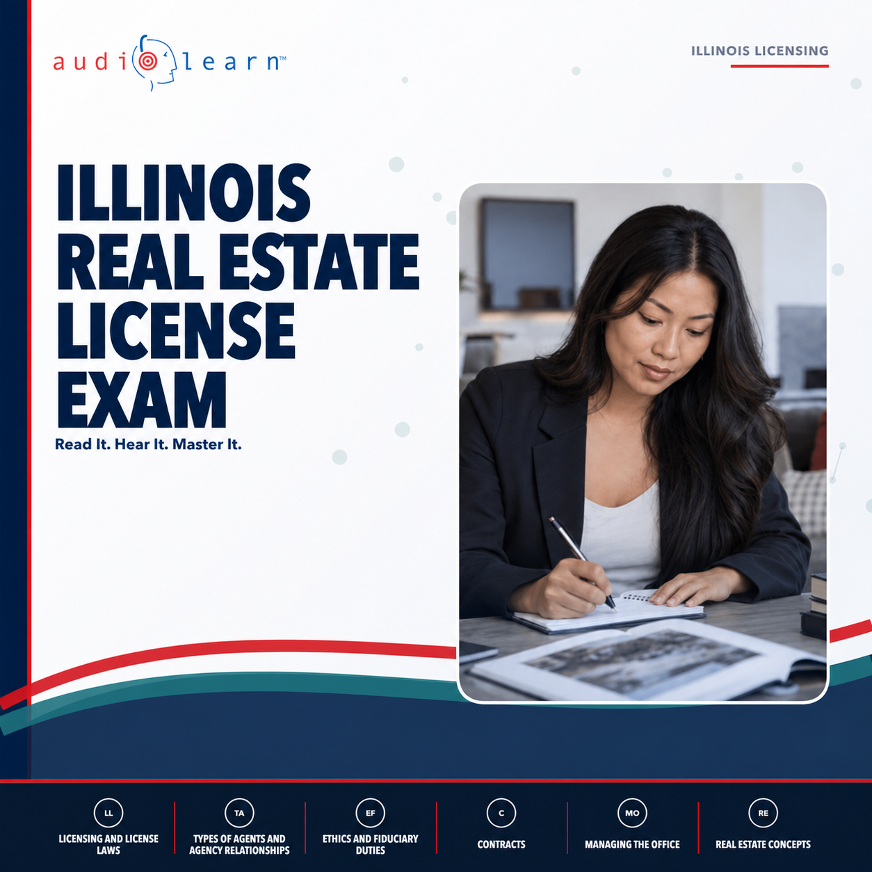 Illinois Real Estate License Exam audio course cover