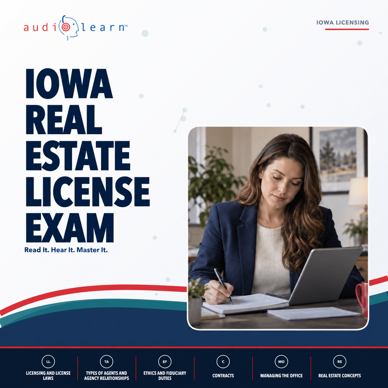 Iowa Real Estate License Exam audio course cover