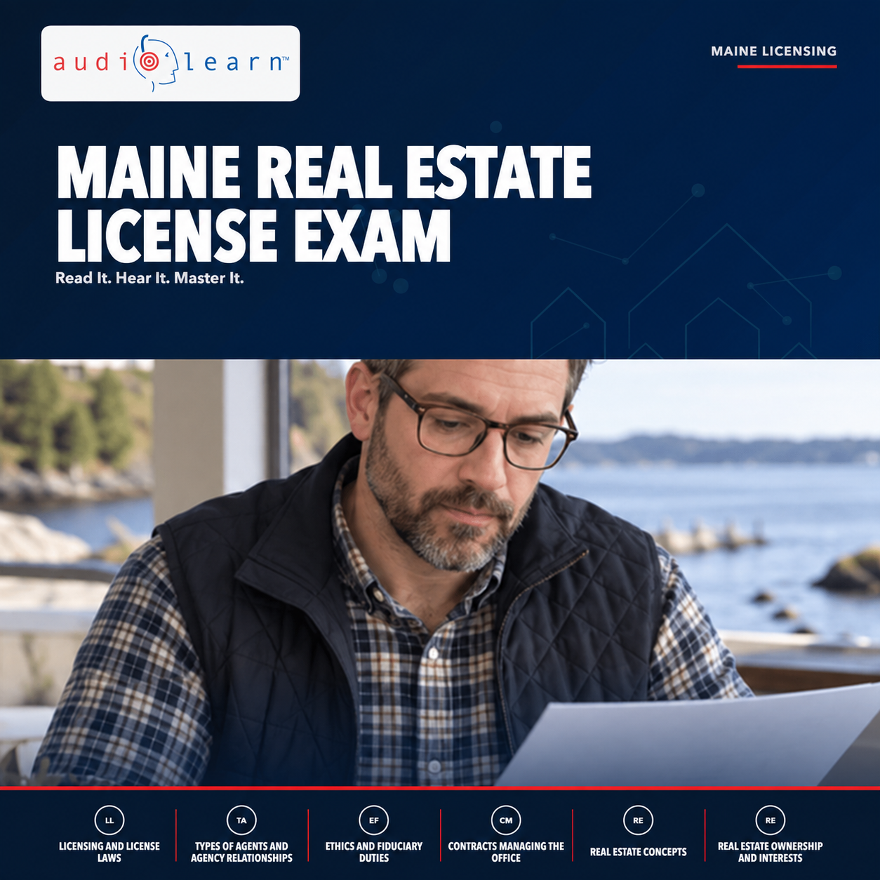 Maine Real Estate License Exam audio course cover