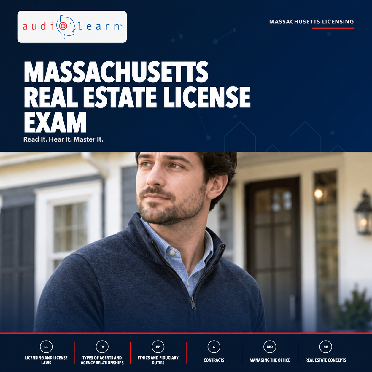 Massachusetts Real Estate License Exam audio course cover