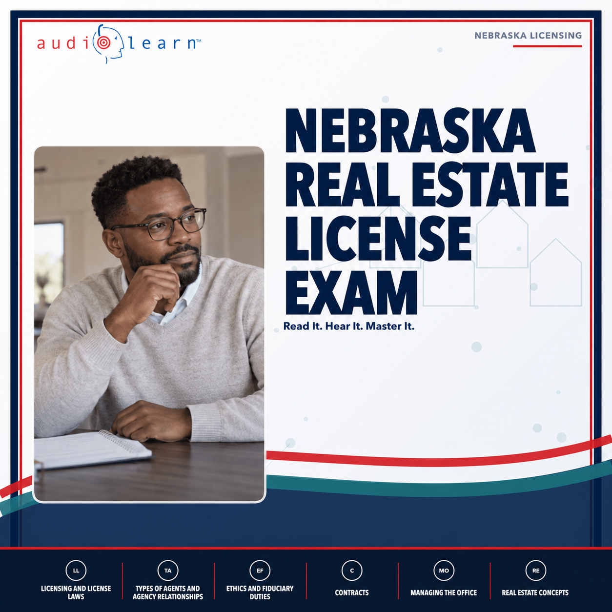 Nebraska Real Estate License Exam audio course cover