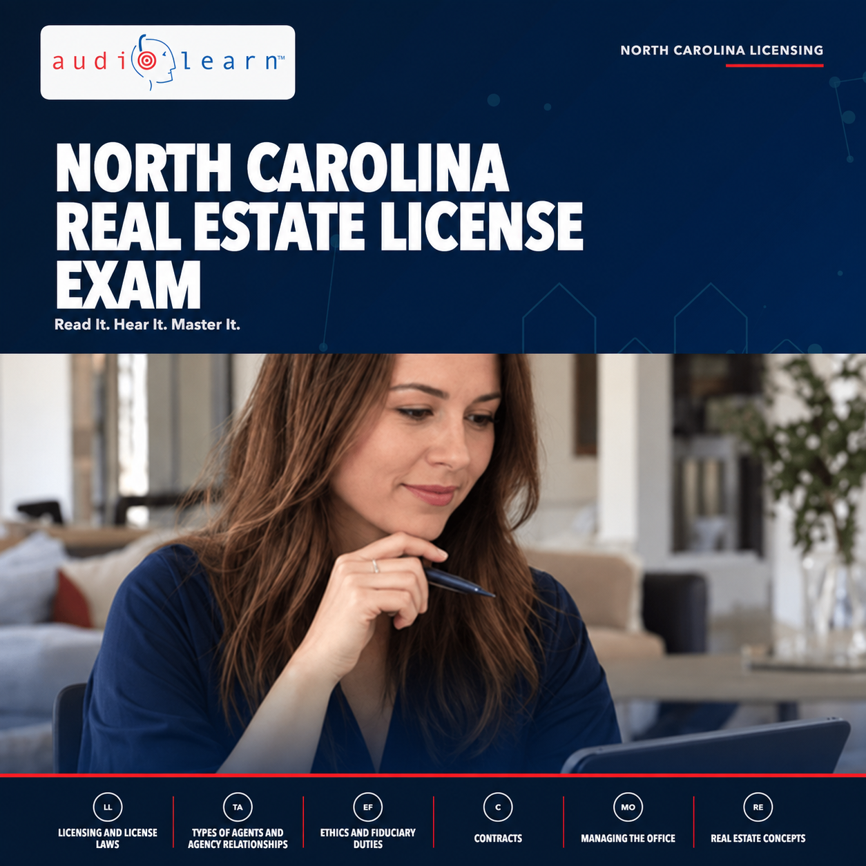 North Carolina Real Estate License Exam audio course cover