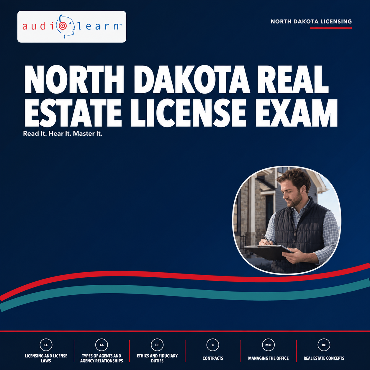 North Dakota Real Estate License Exam audio course cover