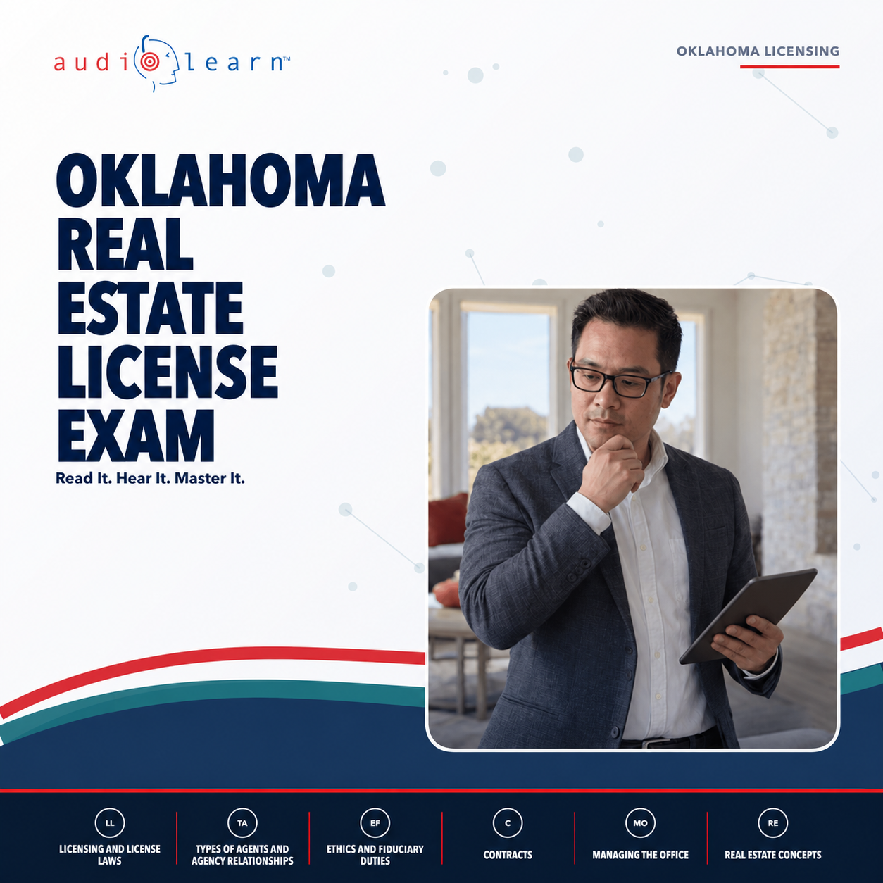 Oklahoma Real Estate License Exam audio course cover