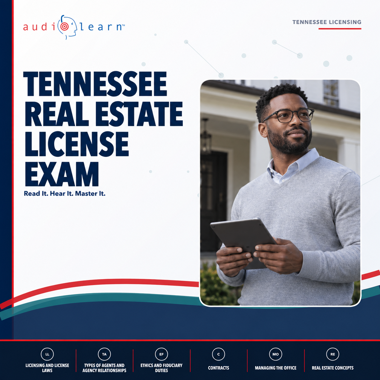 Tennessee Real Estate License Exam audio course cover