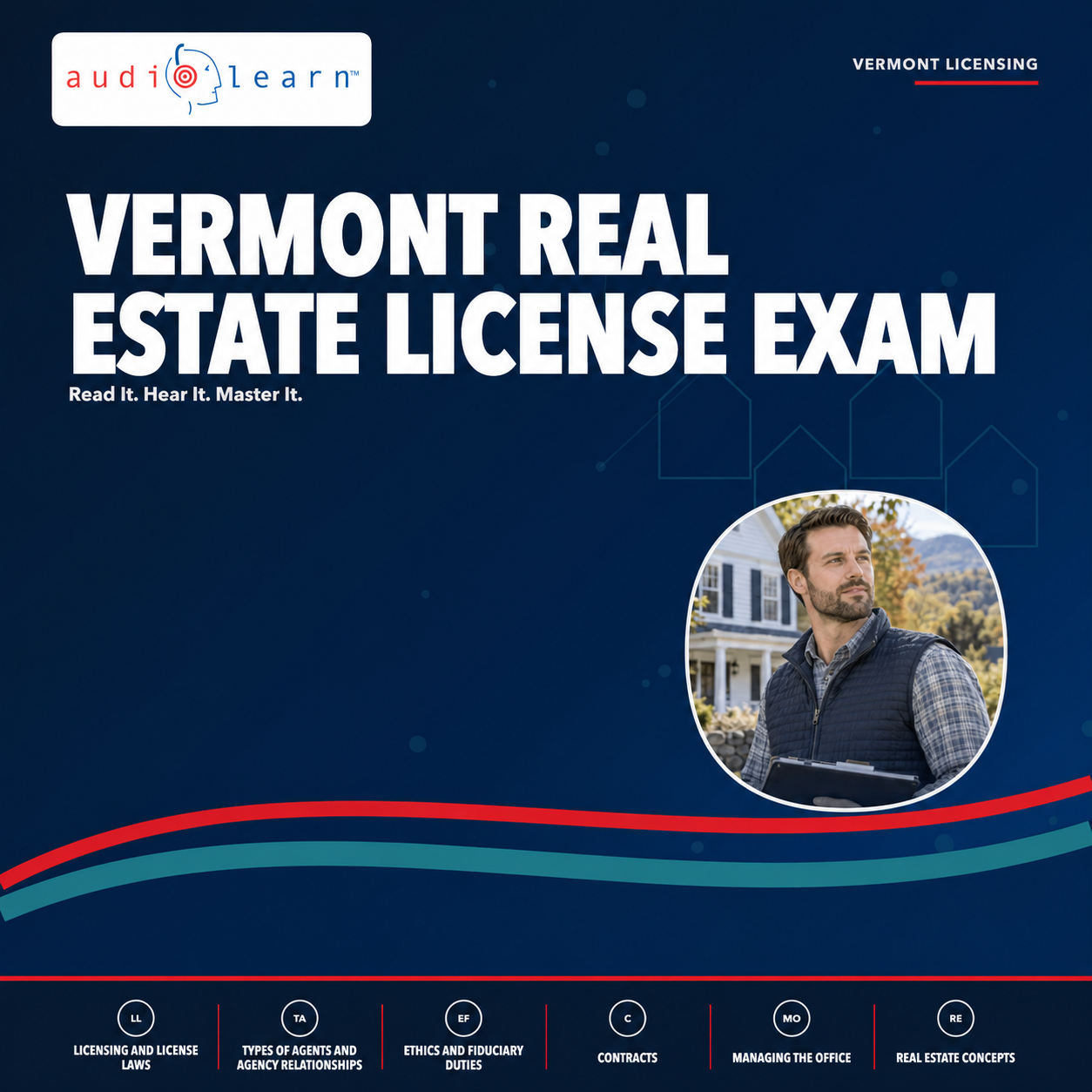 Vermont Real Estate License Exam audio course cover