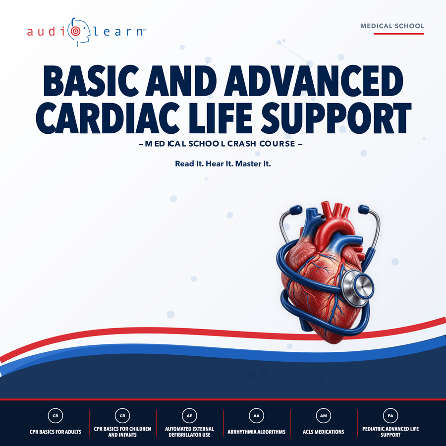 Basic and Advanced Cardiac Life Support audio course cover