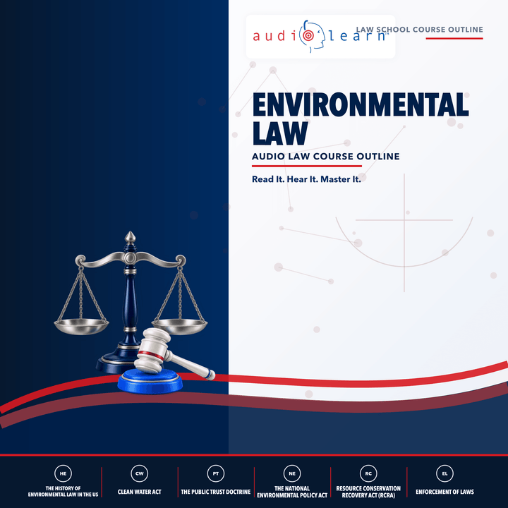 Environmental Law AudioLearn study guide cover