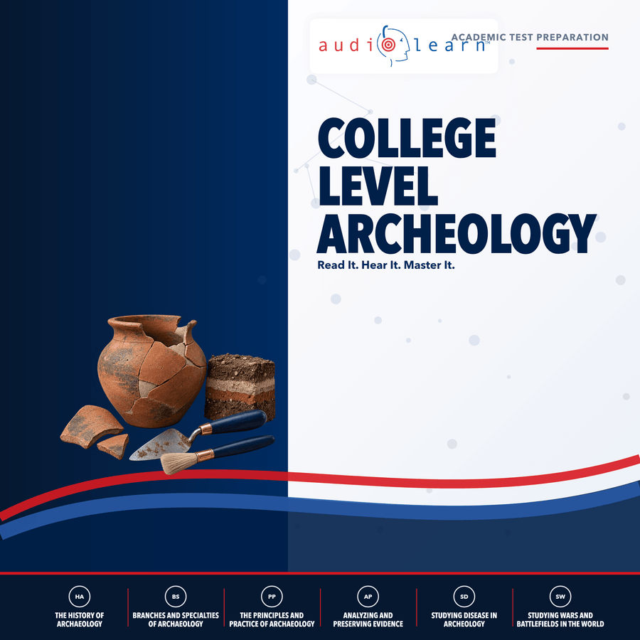 College Level Archeology audio course cover