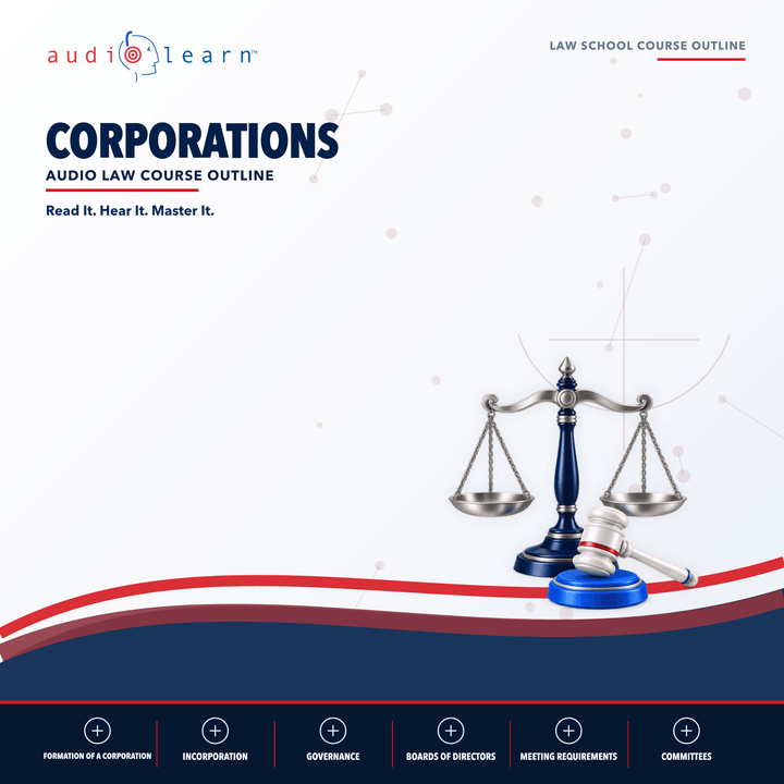 Corporations AudioLearn study guide cover