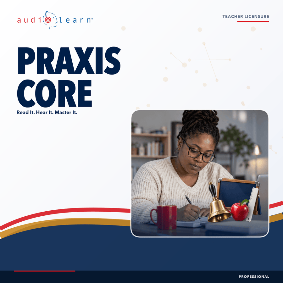 PRAXIS Core audio course cover