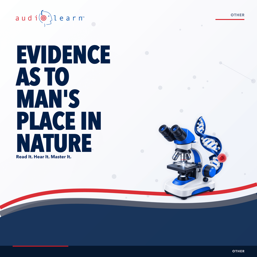 Evidence as to Man's Place in Nature AudioLearn study guide cover