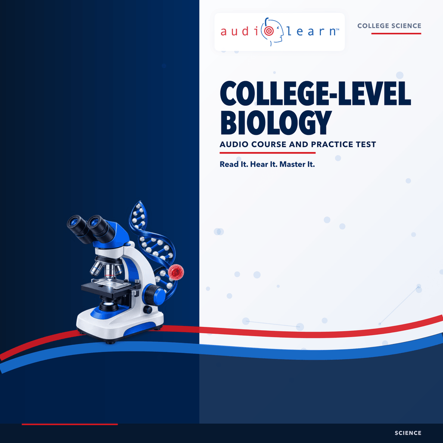 College Level Biology audio course cover
