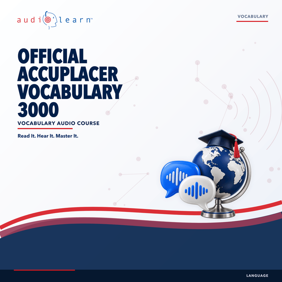 Official ACCUPLACER Vocabulary 3000 audio course cover