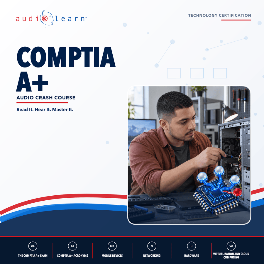CompTIA A+ audio course cover
