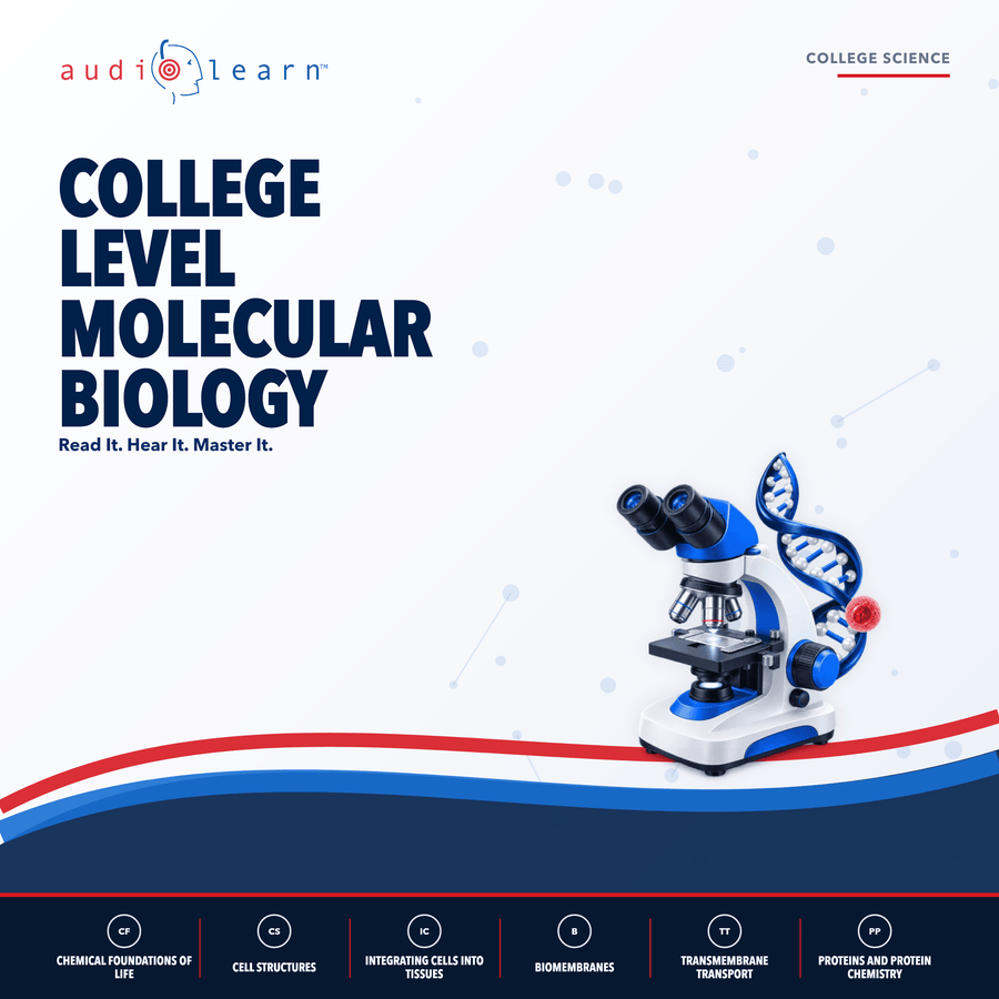College Level Molecular Biology audio course cover