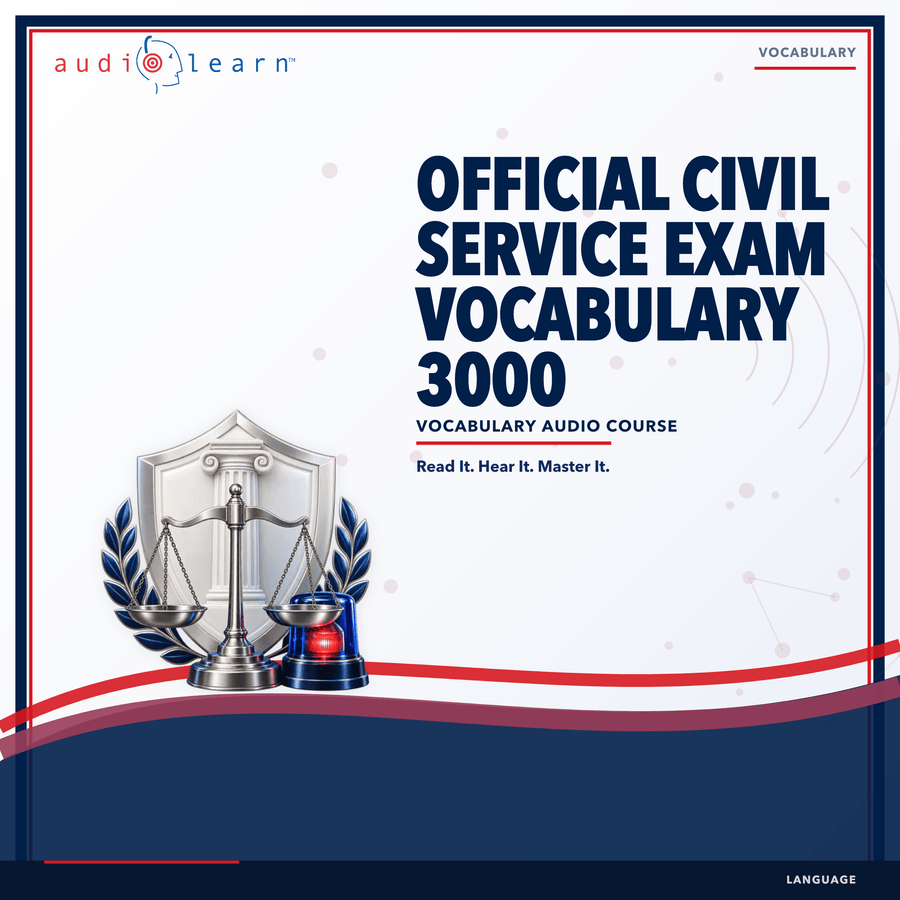 Official Civil Service Exam Vocabulary 3000 audio course cover