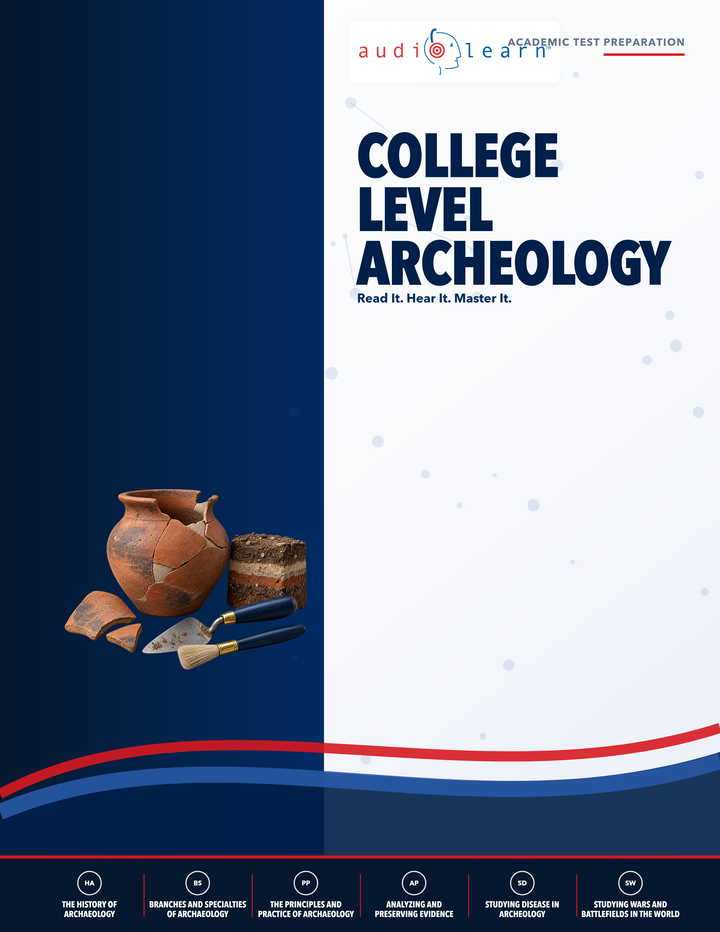 College Level Archeology AudioLearn eBook cover
