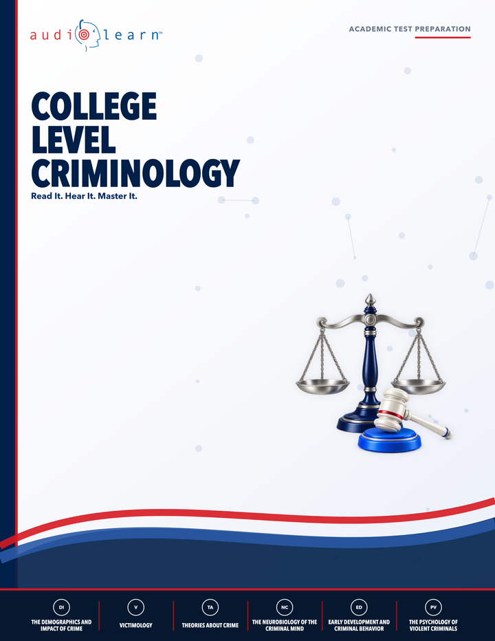 College Level Criminology AudioLearn eBook cover