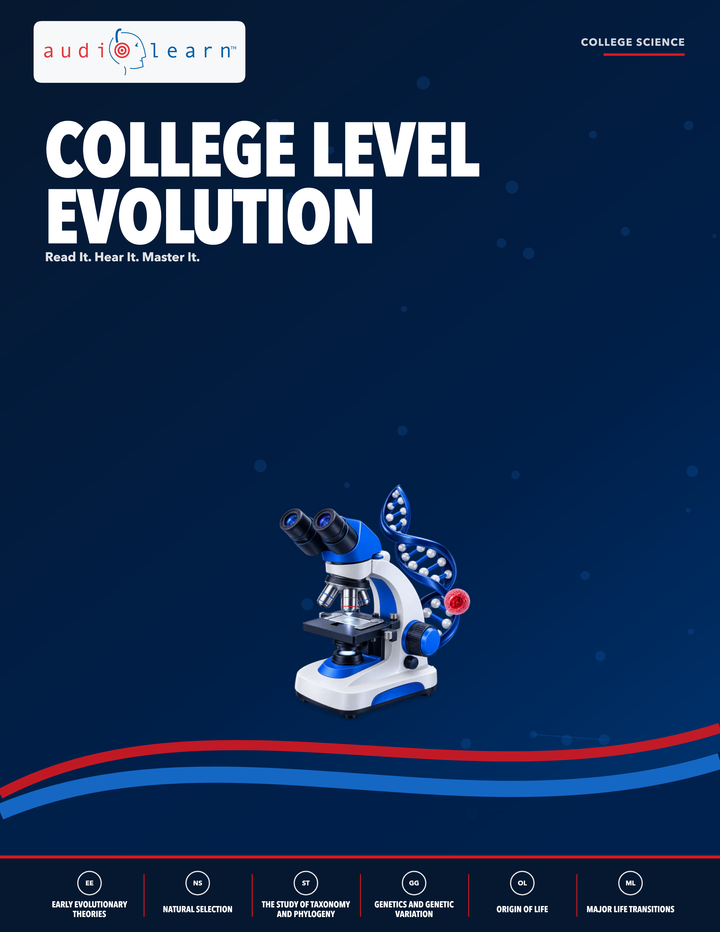 College Level Evolution AudioLearn eBook cover
