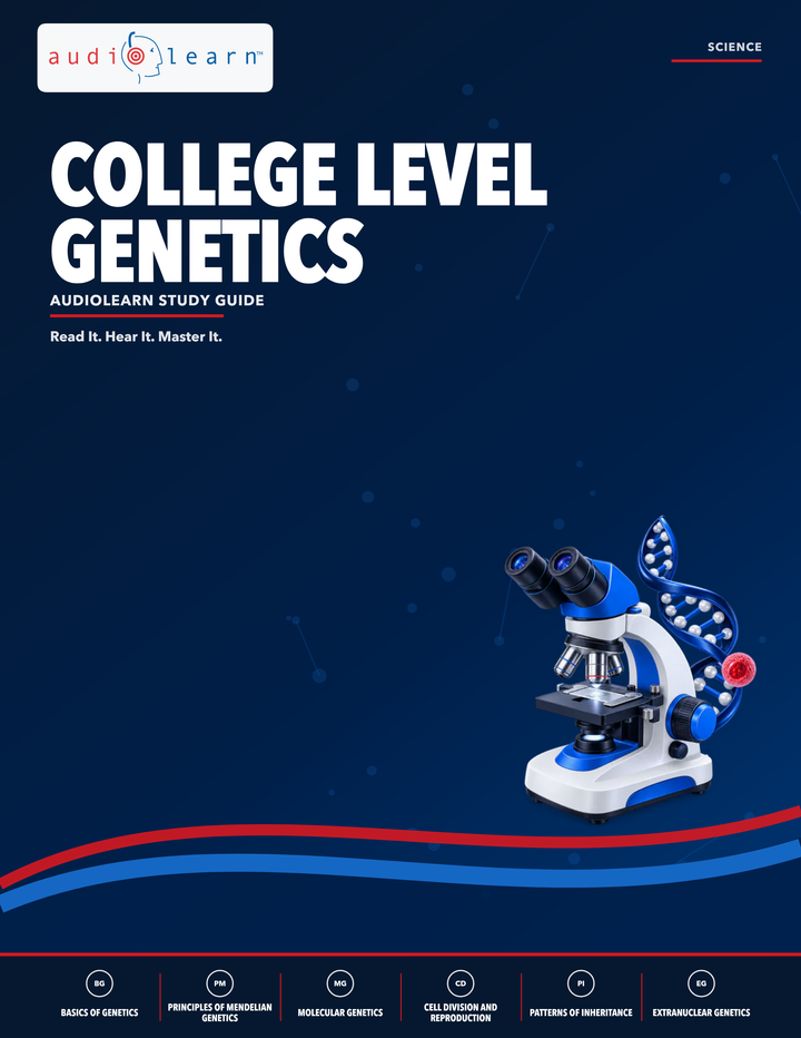 College Level Genetics AudioLearn eBook cover