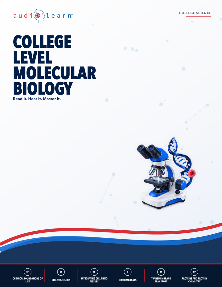 College Level Molecular Biology AudioLearn eBook cover