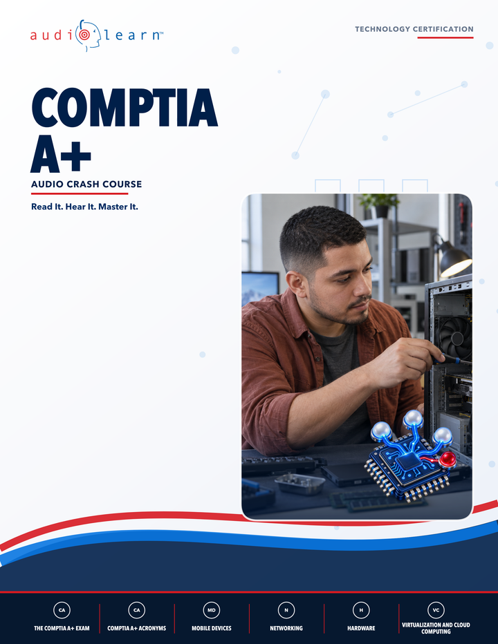 CompTIA A+ AudioLearn eBook cover