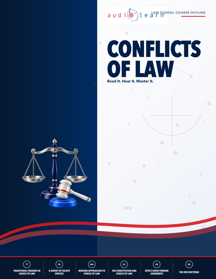 Conflicts of Law AudioLearn eBook cover