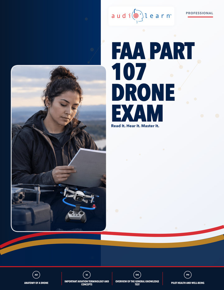FAA Part 107 Drone Exam AudioLearn eBook cover