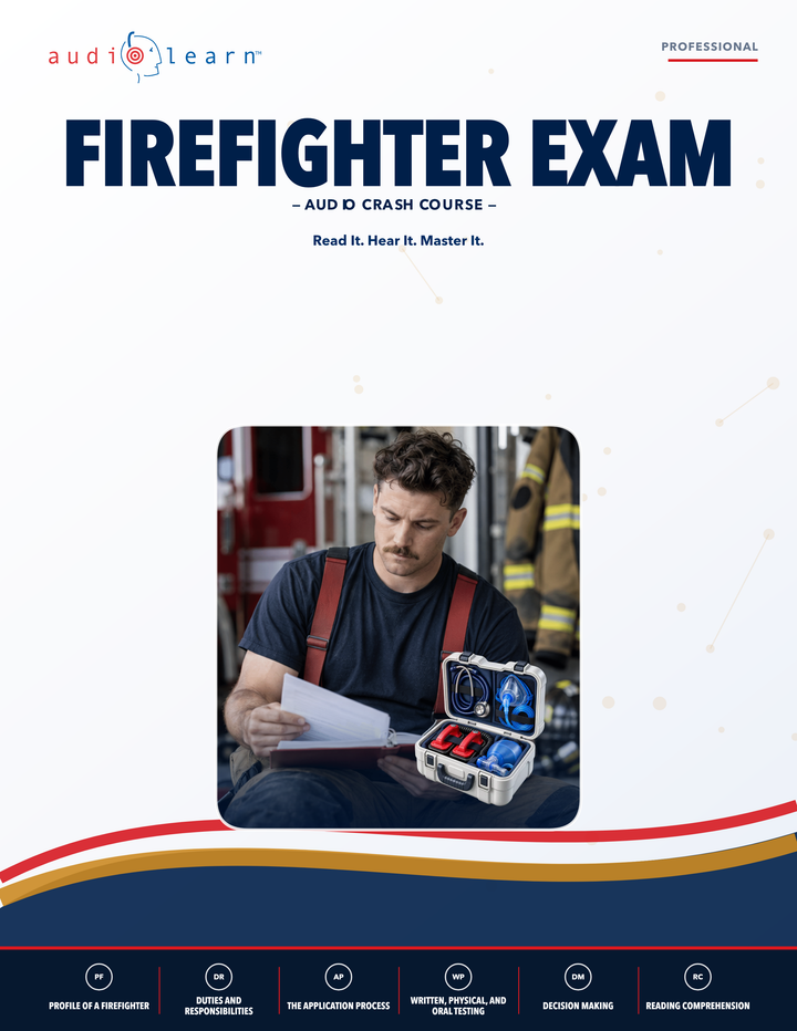 Firefighter Exam AudioLearn eBook cover