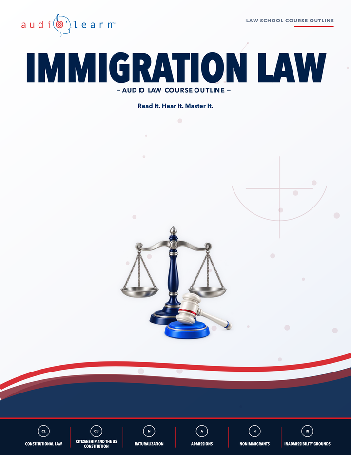 Immigration Law AudioLearn eBook cover