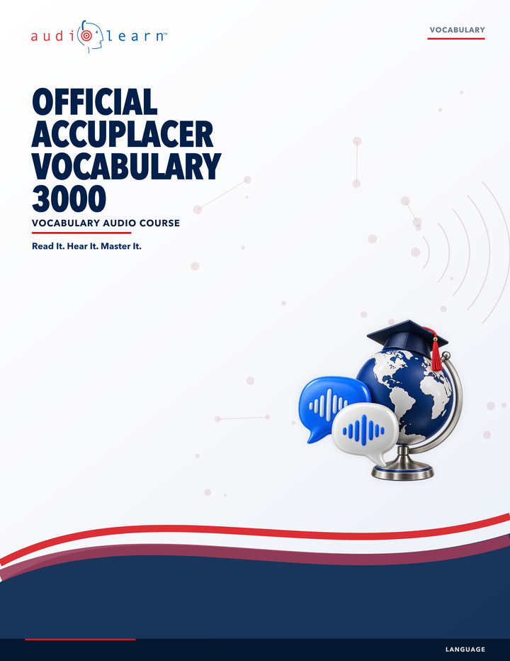 Official ACCUPLACER Vocabulary 3000 AudioLearn eBook cover