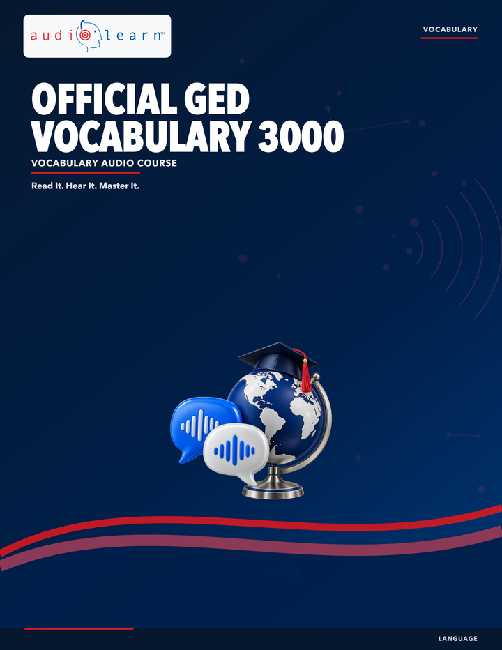Official GED Vocabulary 3000 AudioLearn eBook cover