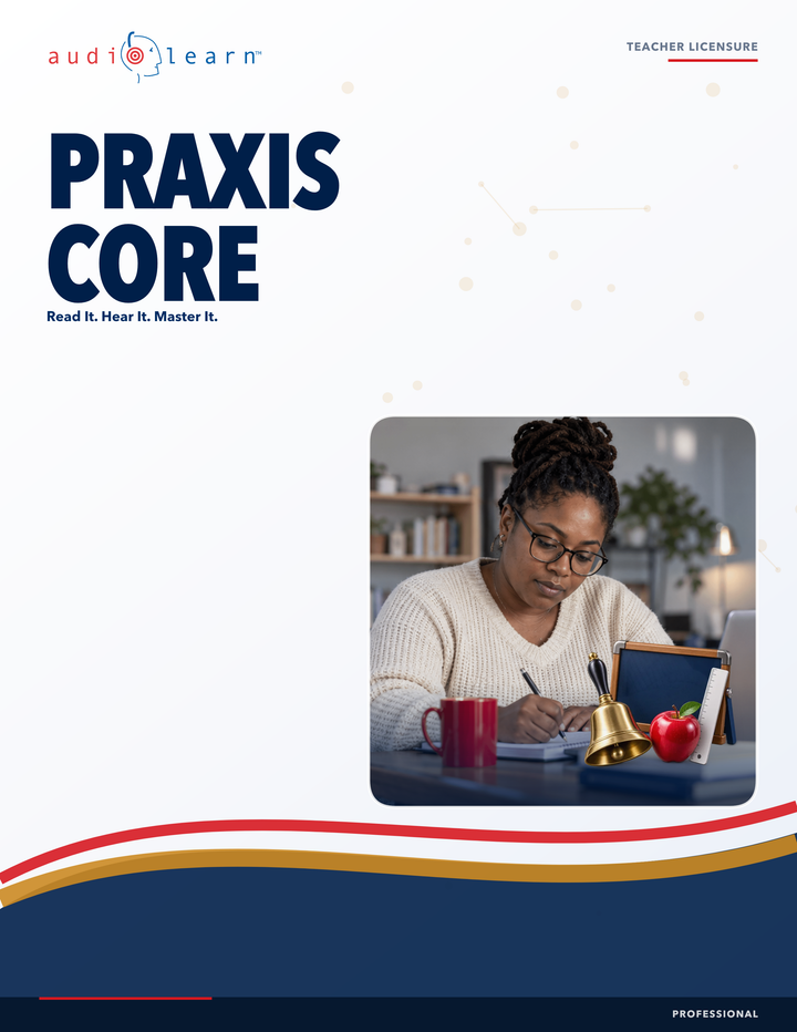 PRAXIS Core AudioLearn eBook cover