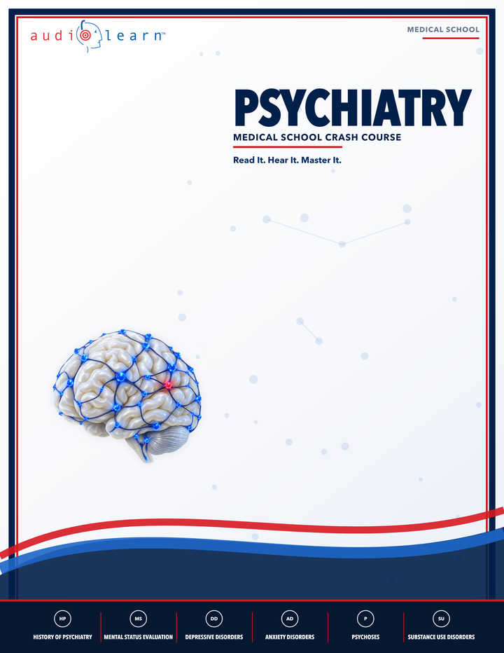 Psychiatry AudioLearn eBook cover