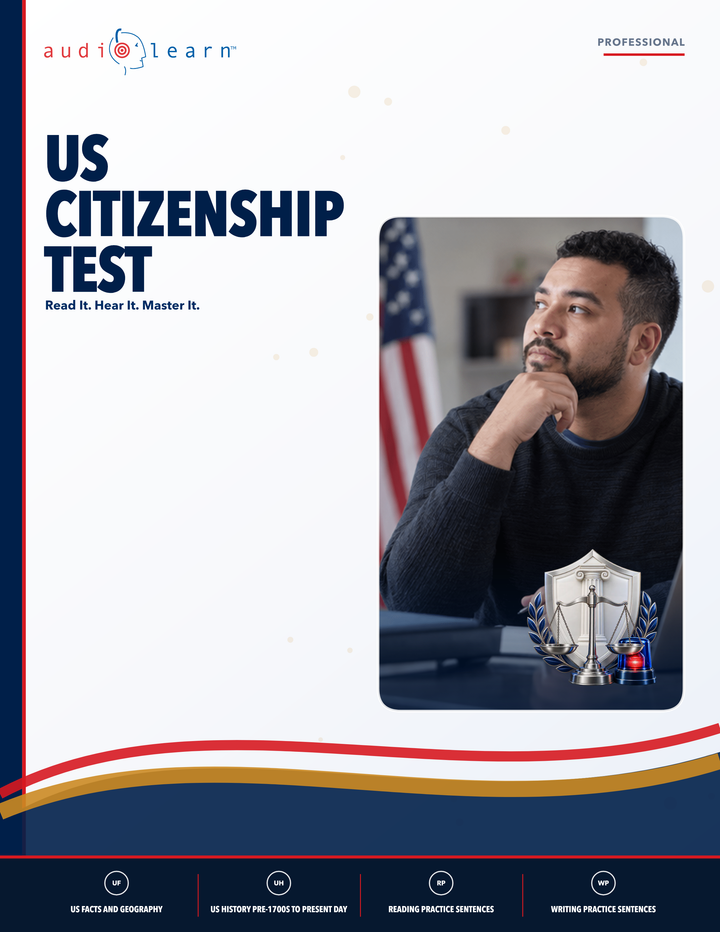 US Citizenship Test AudioLearn eBook cover