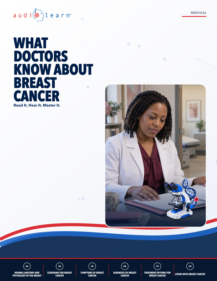 What Doctors Know About Breast Cancer AudioLearn eBook cover