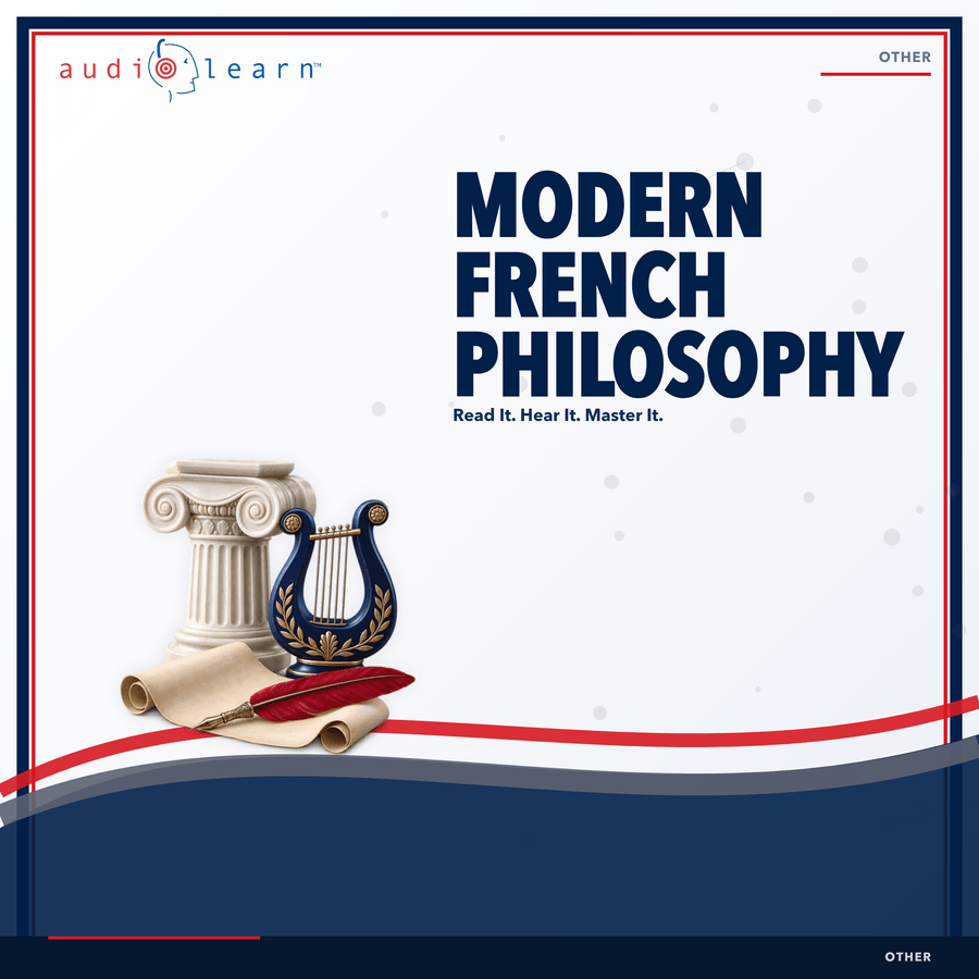 Modern French Philosophy AudioLearn study guide cover