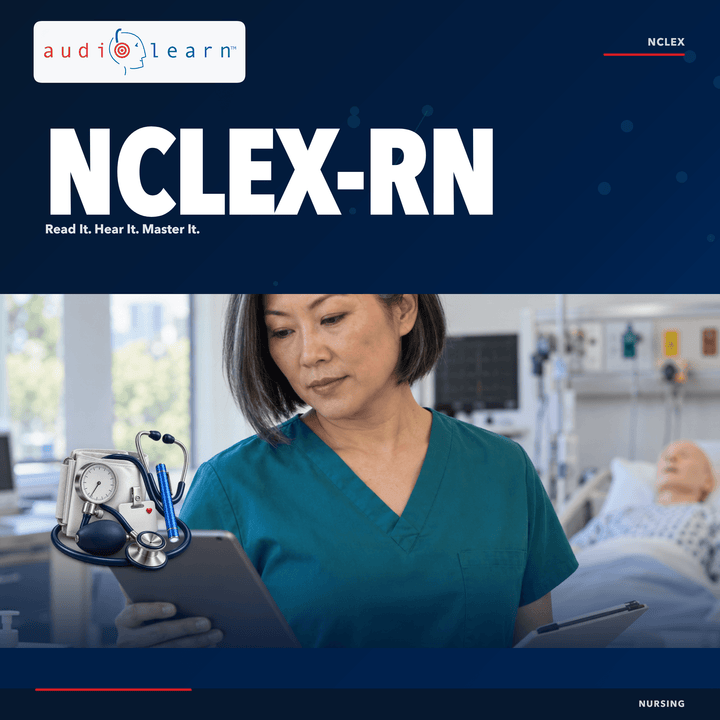 NCLEX-RN AudioLearn study guide cover