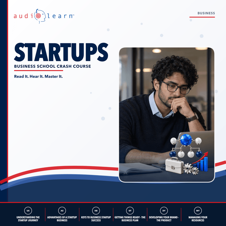 Startups AudioLearn study guide cover