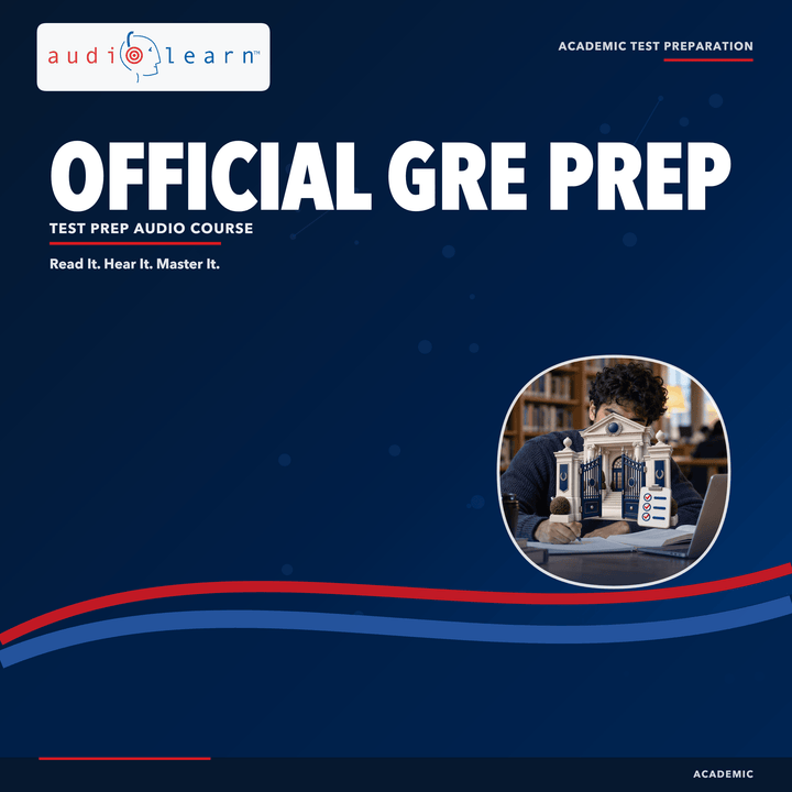 Official GRE Prep AudioLearn study guide cover