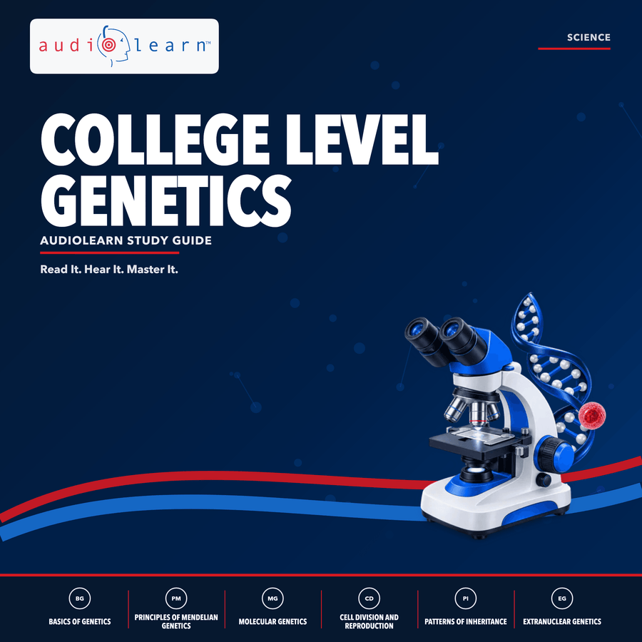 College Level Genetics audio course cover