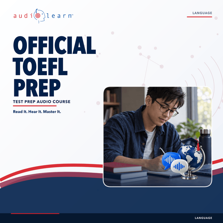 Official TOEFL Prep AudioLearn study guide cover