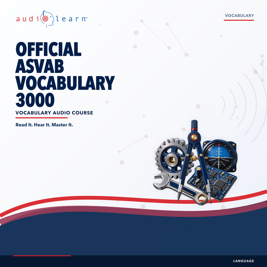 Official ASVAB Vocabulary 3000 audio course cover