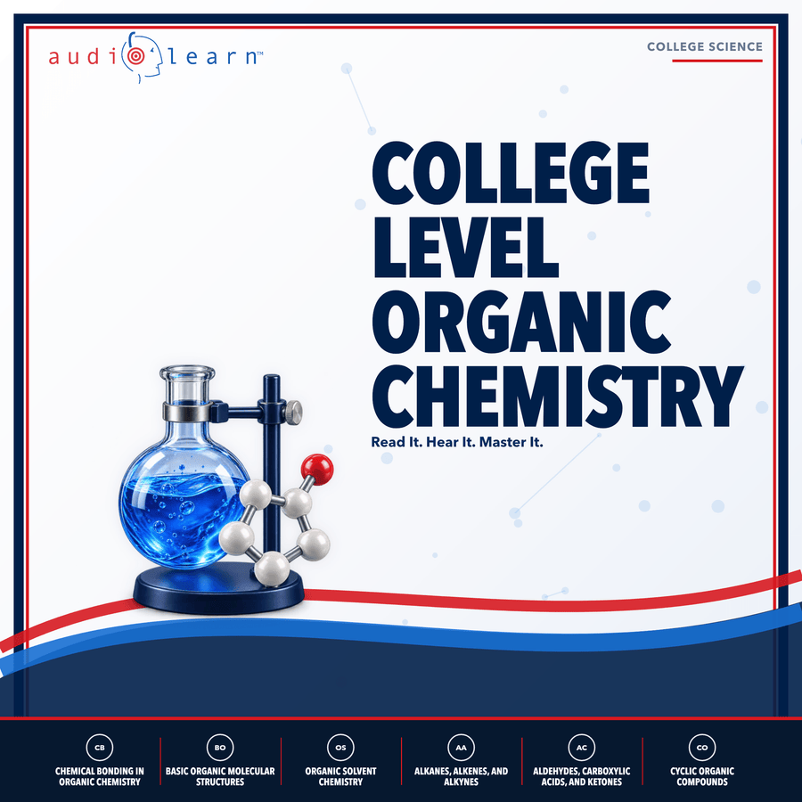 College Level Organic Chemistry audio course cover