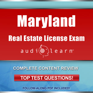Maryland Real Estate License Exam practice test questions online audio course