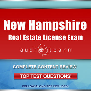 New Hampshire Real Estate License practice test questions online audio course