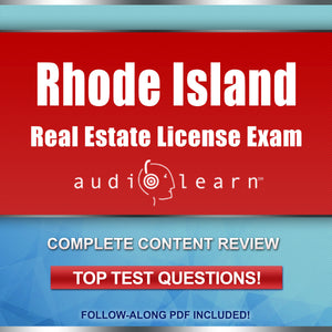 Rhode Island Real Estate License exam practice test questions full online audio course